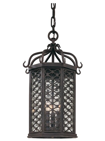Los Olivos Exterior Pendant in Old Iron.